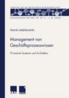 Management Von Geschaftsprozesswissen: It-Basierte Systeme Und Architektur 382449065X Book Cover