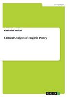 Critical Analysis of English Poetry 3656364656 Book Cover