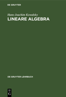 Lineare Algebra 3112304985 Book Cover