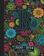 Five Year Planner: Monogram B Voodoo Style Binding I Your Initials Motivational Bullet Planner I 5 Years Appointments, Family Events, Log Book Business I Agenda & Schedule Journal I Christmas Gift 1673966764 Book Cover