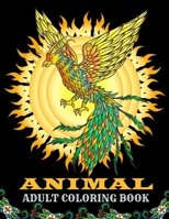 Animal adult coloring book: 60 coloring page for relaxation B08HG7TWNP Book Cover