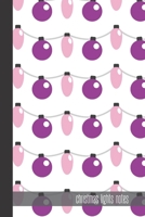 christmas lights notes: small lined Christmas Pattern Notebook / Travel Journal to write in (6'' x 9'') 120 pages 1709949023 Book Cover