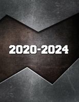 2020-2024 5 year planner: 2020-2024 planner. Monthly Schedule Organizer, Agenda Planner For The Next Five Years, Appointment Notebook, Monthly ... (Metal Texture) (2020-2024 monthly planner) 1695283759 Book Cover