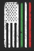 Italian American Flag: Blank Lined Notebook for Italian American Flag 6x9 Inch 120 Pages 1686712960 Book Cover
