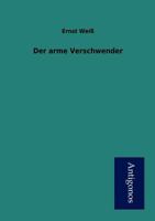 Der arme Verschwender 8027314658 Book Cover