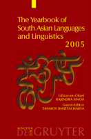 The Yearbook of South Asian Languages And Linguistics 2005 3110186187 Book Cover