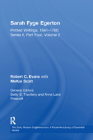 Sarah Fyge Egerton: Printed Writings, 1641–1700: Series II, Part Four, Volume 2 1138378739 Book Cover