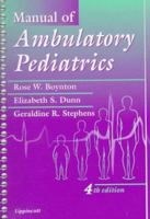 Manual of Ambulatory Pediatrics 0397550626 Book Cover