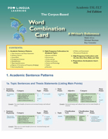 The Word Combination Card: A Writer's Reference 0866475877 Book Cover