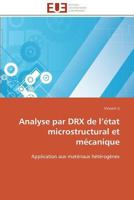 Analyse Par Drx de L État Microstructural Et Mécanique 3841789692 Book Cover