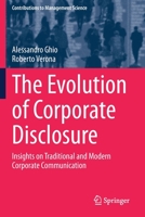 The Evolution of Corporate Disclosure: Insights on Traditional and Modern Corporate Communication 3030422984 Book Cover
