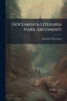 Documenta Literaria Varii Argumenti 1175437174 Book Cover