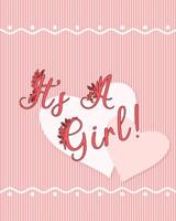 It's a Girl!: Baby Shower Guest Register and Gift Log 1090989210 Book Cover