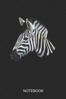 Notebook: A5 (6x9 in) Notizbuch I 110 Seiten I Punktraster I  Zebra Journal für Afrika Fans 1691908266 Book Cover