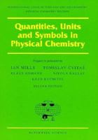 Quantities, Units and Symbols in Physical Chemistry (International Union of Pure and Applied Chemistry) 0632035838 Book Cover