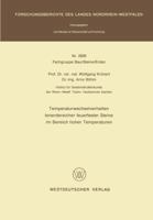 Temperaturwechselverhalten Tonerdereicher Feuerfester Steine Im Bereich Hoher Temperaturen 3531029282 Book Cover