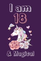 I am 18 & Magical Sketchbook: Birthday Gift for Girls, Sketchbook for Unicorn Lovers 1658831365 Book Cover