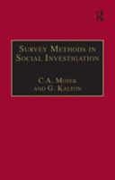 Survey methods in social investigation 1855214725 Book Cover