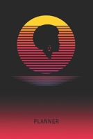 Planner: Woman Afro Hair 2 Year Weekly Planning Organizer 2020 - 2021 Retro Vintage Vaporwave Sunset Cover January 20 - December 21 Writing Notebook Productive Datebook Calendar Schedule Plan Days, Se 1702374459 Book Cover