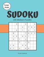 Sudoku Large Print 100 Medium Puzzles: Challenging Brain game Puzzle Notebook 1072962454 Book Cover