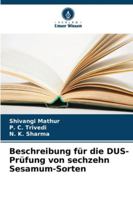 Beschreibung für die DUS-Prüfung von sechzehn Sesamum-Sorten (German Edition) 6208691990 Book Cover