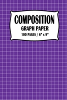 Composition Graph Paper Notebook: Purple Cover 100 pages 6 x 9 inch 1712314262 Book Cover