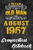 Composition Notebook: 110 Blank Lined Papers - 6x9 Personalized Customized Composition Notebook Journal Gift For Person Who Born In August 1678890219 Book Cover