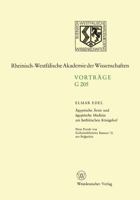 Agyptische Arzte und agyptische Medizin am hethitischen Konigshof: Neue Funde von Keilschriftbriefen Ramses' II. aus Bogazkoy (Geisteswissenschaften, Vortrage ... Akademie der Wissenschaften ; G 205) 3531072056 Book Cover