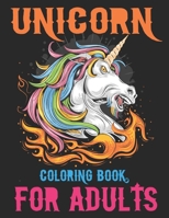 Unicorn Coloring Book For Adult: This coloring book is best gift for adult relaxation or past times with unique and creative unicorn designs B08P3PCC55 Book Cover