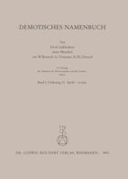 Demotisches Namenbuch: Lieferung 12 3882266147 Book Cover