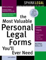 The Most Valuable Personal Legal Forms You'll Ever Need 1572481307 Book Cover