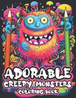 Adorable Creepy Monsters Coloring Book: Coloring Pages for Adults and Teens. Best for Relaxation and Stress Relief B0CWH36G6K Book Cover