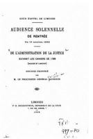 de l'Administration de la Justice Suivant Les Cahiers de 1789 1530697271 Book Cover
