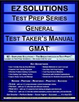 EZ Solutions - Test Prep Series - General - Test Taker's Manual - GMAT 1605621501 Book Cover