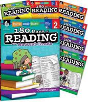 180 Days of Reading for K-6, Set of 7 Assorted Reading Workbooks, One Per Grade Level for Kindergarten through Sixth Grade 1425817157 Book Cover