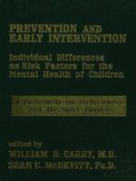 Prevention and Early Intervention 1138869279 Book Cover