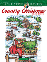 Creative Haven Country Christmas Coloring Book 048683252X Book Cover