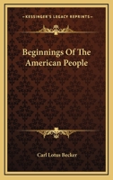 The Beginnings of the American People 1985196514 Book Cover