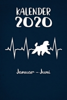 Kalender 2020: Blauer Tageskalender Pudel Herzschlag Hunde 1. Halbjahr Januar Juni ca DIN A5 wei� �ber 190 Seiten 1650660405 Book Cover