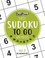 SUDOKU TO GO (400 Puzzles, easy): Sudoku Puzzle Books for adults 1979619263 Book Cover