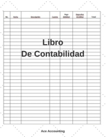 Libro De Contabilidad: Un Simple Libro De Contabilidad Para La Teneduría De Libros (Spanish Edition) 1655727761 Book Cover