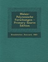 Malaio-Polynesische Forschungen 1179070542 Book Cover
