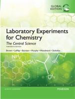 Laboratory Experiments for Chemistry: The Central Science 0130097977 Book Cover