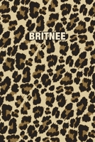 Britnee: Personalized Notebook - Leopard Print Notebook (Animal Pattern). Blank College Ruled (Lined) Journal for Notes, Journaling, Diary Writing. Wildlife Theme Design with Your Name 1699131813 Book Cover