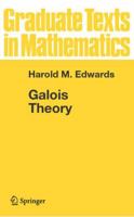 Galois Theory (Graduate Texts in Mathematics) 038790980X Book Cover