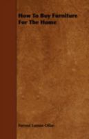 How to Buy Furniture for the Home 1443760927 Book Cover