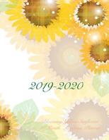 2019-2020 Blooming Yellow Sunflower 18 Month Academic Planner: July 2019 To December 2020 Calendar Schedule Organizer with Inspirational Quotes 1080185283 Book Cover