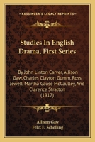 Studies in English Drama 1022101137 Book Cover