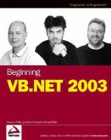 Beginning VB.NET 2003 0764556584 Book Cover