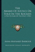 The Award of Justice 1519511000 Book Cover